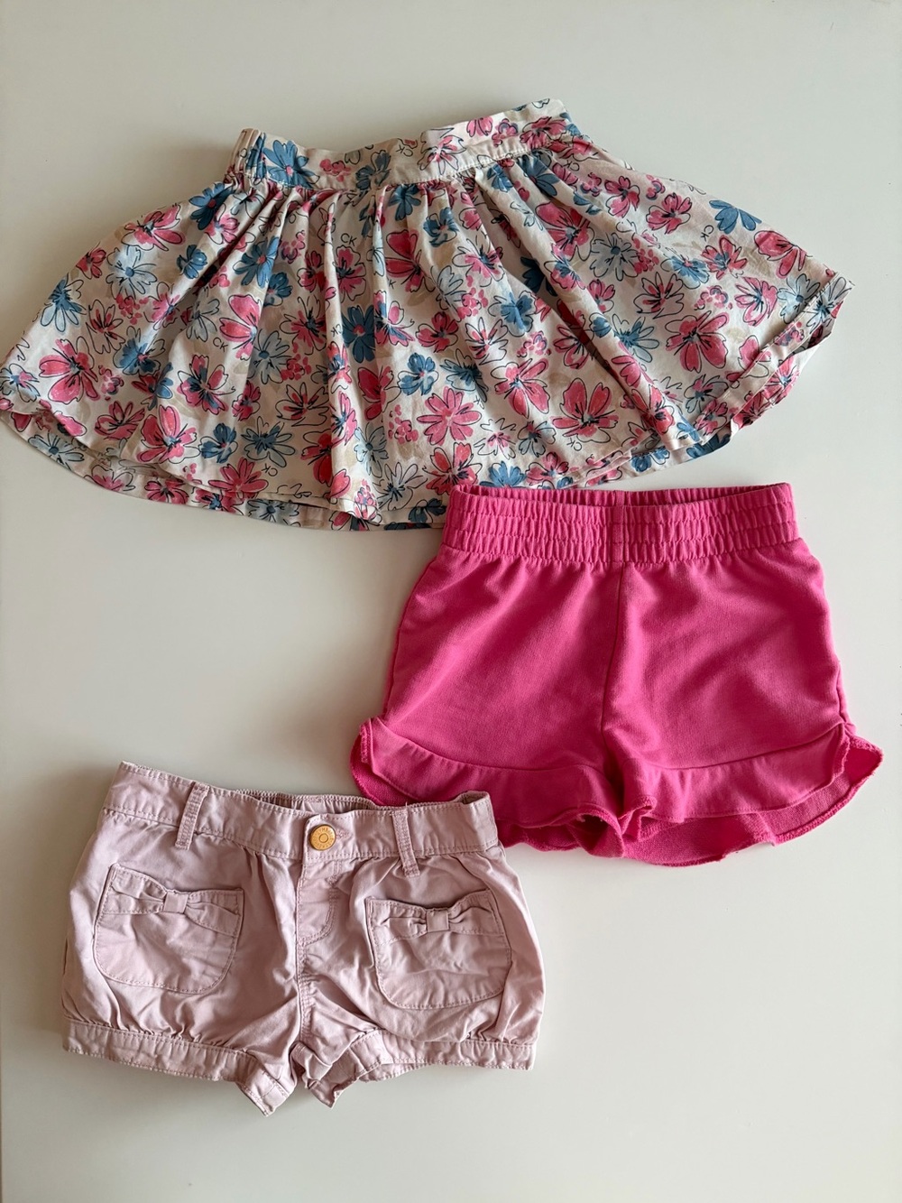 Summer Bundle Girls 3T Pink Shorts/Bottoms-Gymboree, Skechers, Calvin Klein